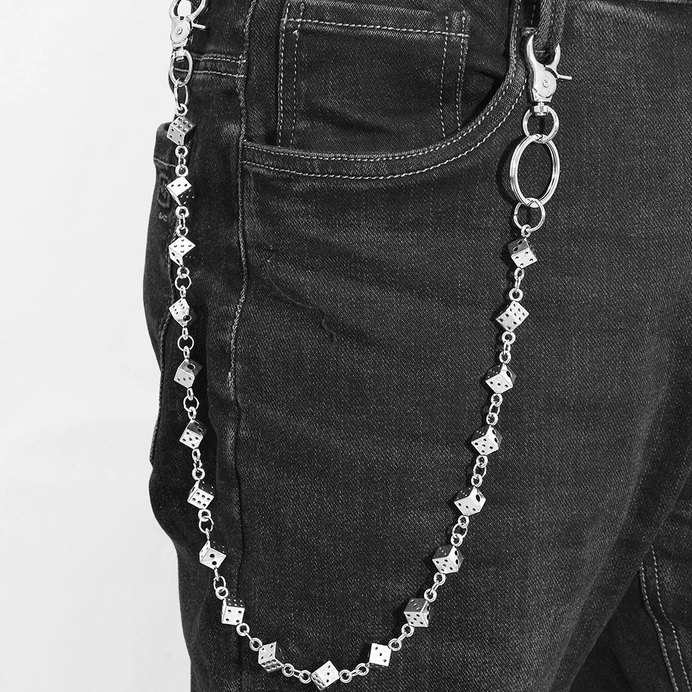 Men's Rock Fashion Metal Investment Pants Chain Body Chain Accessory Trendy Hip Hop Chain Jewelry